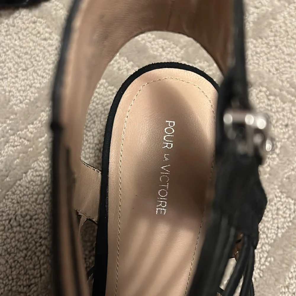 Pour la Victoire strappy block Sandals - Picture 2 of 4